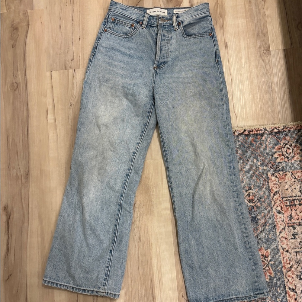 Denim Forum Farrah High Rise Wide Leg Women's Jeans